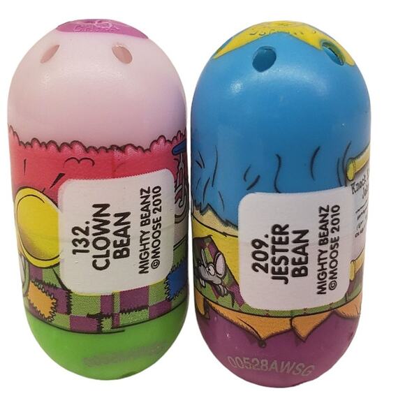 Mighty Beanz Clown Bean 132 and Jester Bean 209 Year 2010 - Picture 4 of 5